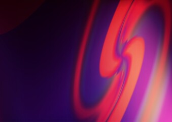 Dark Pink vector pattern with lines, ovals.