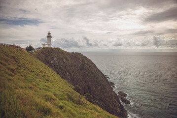 Fototapeta na wymiar lighthouse on the coast, Byron bay