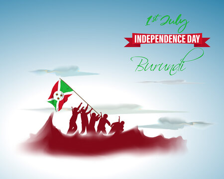 Vector illustration for Burundi Independence Day banner - Powered by Adobe