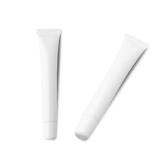 Cream tube mockup isolated on white background with clipping path.