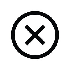 Fototapeta premium Cancel close or stop icon