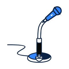 Conference desk or microphone icon