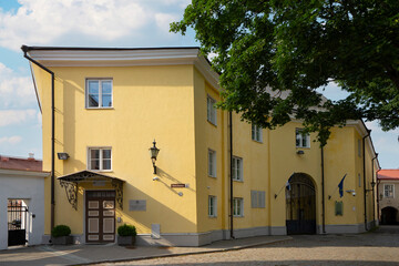 Fototapeta na wymiar the government of the republic state office building in Tallinn, Estonia