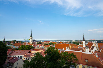 Fototapeta premium The panorama of Tallinn, Estonia