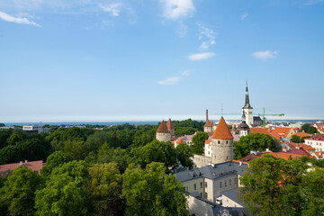 The panorama of Tallinn, Estonia