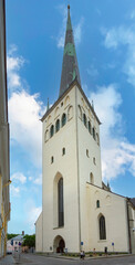 Fototapeta premium the Church of St. Olav in Tallinn, Estonia