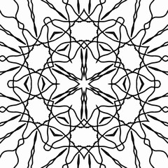 Artwork for practicing colour fill up. Doodle work sample for learning purpose. Coloring book page for kindergarten school students. Mandala colouring for traditional festive decoration