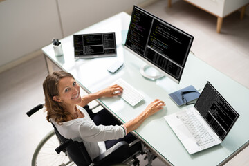 Programmer Woman Coding