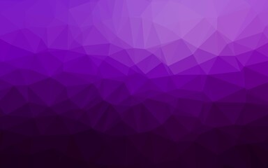 Dark Purple vector blurry triangle texture.