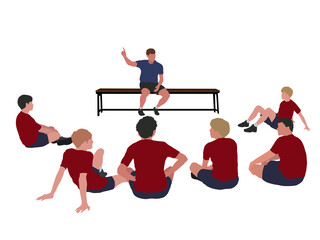 Sport Coaching in illustration graphic vector