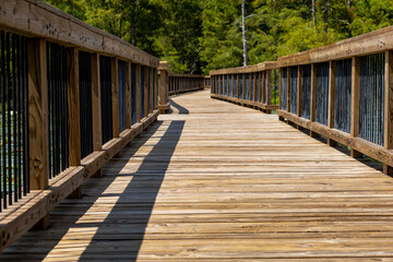 Wooden Wild Life walkway over Black Bayou