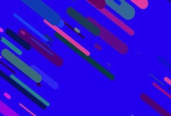 Light Pink, Blue vector layout with flat lines.