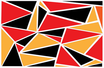 An Illustration image. Abstract Image. 3 color triangles scattered for background.