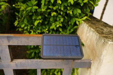 Small cellular panel for lamp posts and fences.