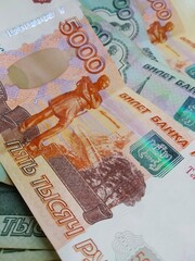 Russian rubles.
The Russian currency relies on the market. Ruble of the Russian Federation. Economic crisis. Russian money.