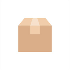Carton box icon, Vector and Illustration.