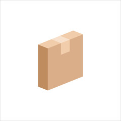 Carton box icon, Vector and Illustration.