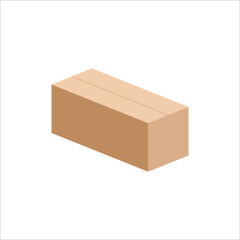 Carton box icon, Vector and Illustration.