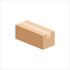 Carton box icon, Vector and Illustration.