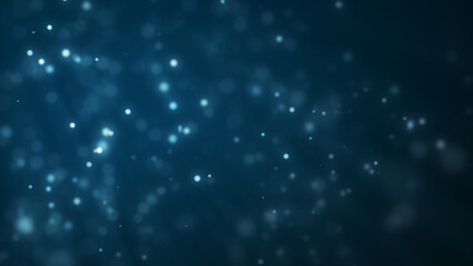 水中のパーティクルの背景。3DCG。ループの背景素材