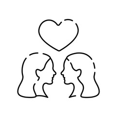 Rainbow icon from lgbt collection. Simple line Rainbow icon for templates, web design and infographics. LGBTQ