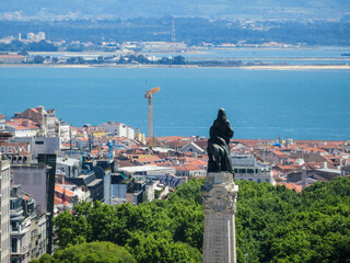 Fototapeta premium panorama view of Lisbon City