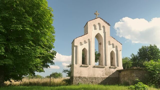 time lapse of old Ukrainian monastery. High quality 4k footage