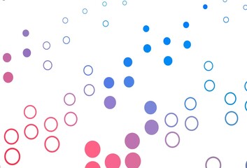 Light Blue, Red vector texture with disks.