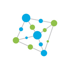 Molecule logo illustration