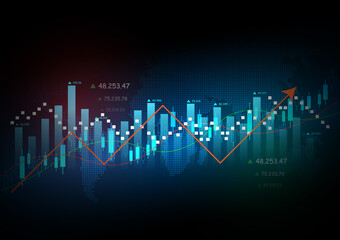 stock market financial pattern abstract background image