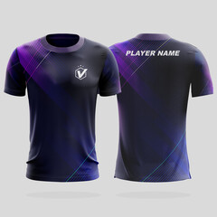 Specification Soccer Sport mockup , Esports Gaming T Shirt Jersey template