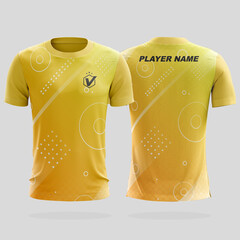 Specification Soccer Sport mockup , Esports Gaming T Shirt Jersey template