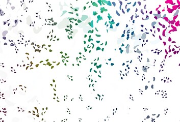 Light Multicolor, Rainbow vector background with abstract forms.