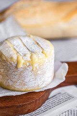 Camembert on board. Cheese for advertising. For a large board. Bree from the oven. Cheese baked in the oven. Blue cheese. A piece of blue cheese. Camembert. Brie in the oven. Grilled. delicious