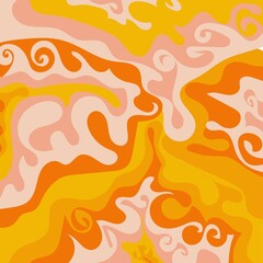 Hippie groovy psychedelic swirl, great design for any purposes. 