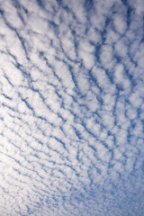 blue sky with dramatic clouds
