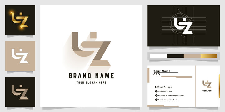 Letter UZ or LiZ monogram logo