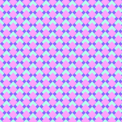 seamless pattern with pink and blue squares