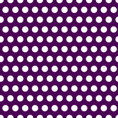 White dots seamless pattern with purple background.