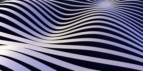 Wavy surface of dark and light stripes. Decorative backdrop. For smartphone.