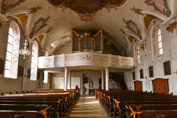 Innenansicht  St. Johann Kirche Sigmaringen