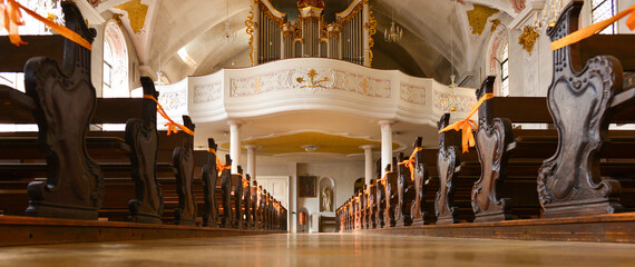 Innenansicht  St. Johann Kirche Sigmaringen