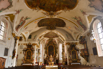 Innenansicht  St. Johann Kirche Sigmaringen