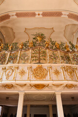 Innenansicht Klosterkirche Inzigkofen im Landkreis Sigmaringen, Baden-Württemberg