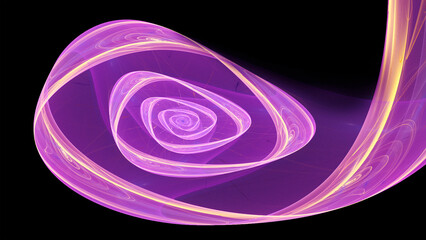 Abstract cosmic swirl for art projects. 3D illustration