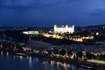 Fototapeta na wymiar Bratislava by night