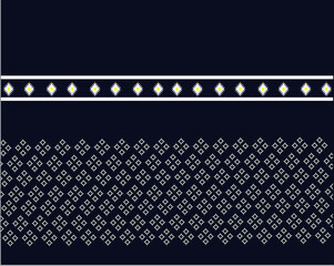 Fabric pattern Thai style blue tone 