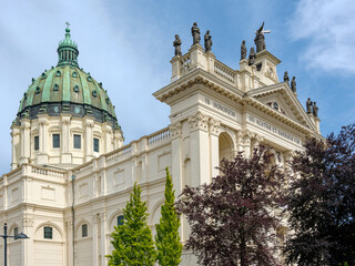 Build between 1867 en 1880 Basiliek van de H.H. Agatha en Barbara in Oudenbosch, Noord-Brabant Province, The Netherlands
