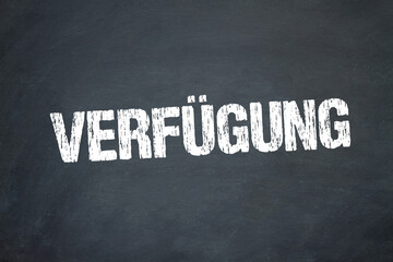 Obraz premium Verfügung