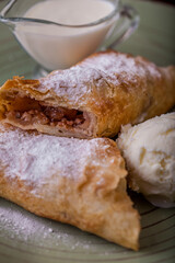 Strudel with apples and walnuts